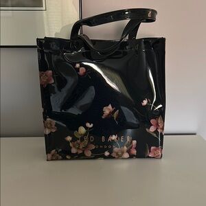 Ted Baker Black Floral Tote Bag
